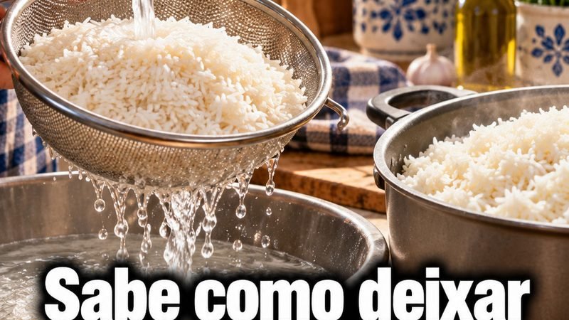 Sabe como deixar o arroz bem soltinho?