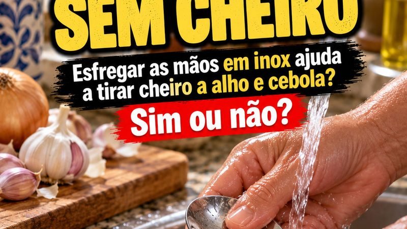 DICA DO DIA — MÃOS A CHEIRAR A ALHO E CEBOLA? EXPERIMENTE ISTO!