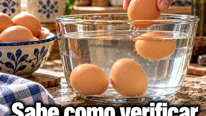 Sabe como verificar se o ovo ainda está fresco?